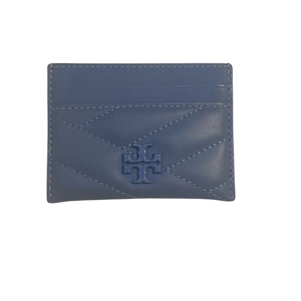 Tory Burch Quilted Blue Card Holder